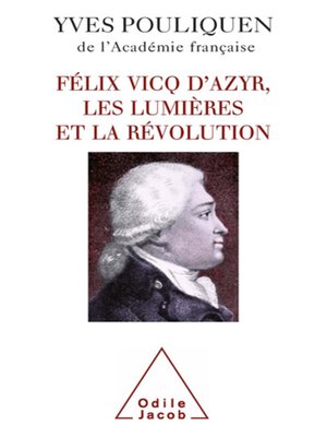 cover image of Félix Vicq d'Azyr, les Lumières et la Révolution